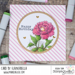 Stamping Bella - Cling Stamps - Tiny Townie Wonderland Peony